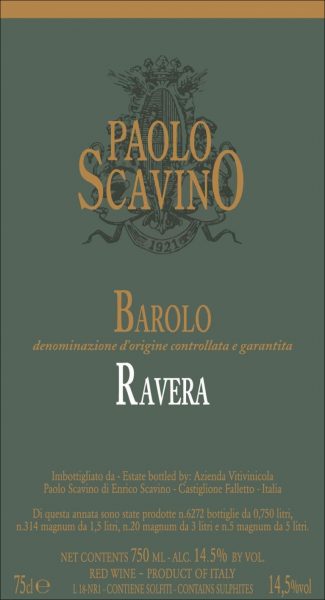 Paolo Scavino Barolo Ravera - 2018 (750ml)