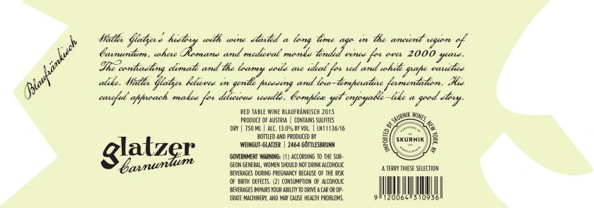 Glatzer Blaufrankisch Carnuntum Cuvee - 2021 (750ml)