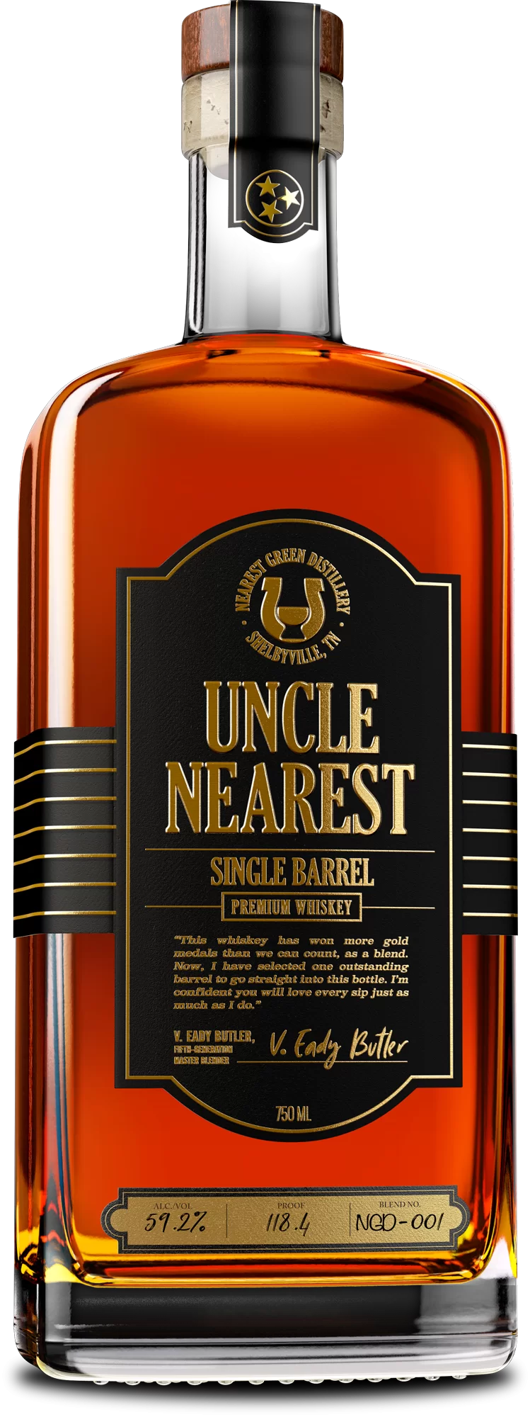Uncle Nearest Single Barrel Premium Whiskey (750ml)