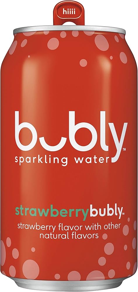 Bubly Strawberry Sparkling Water (12oz can)