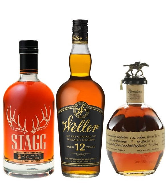 Blanton's Single Barrel Bourbon, Stagg 127.6, & W.L. Weller 12Yr Bundle