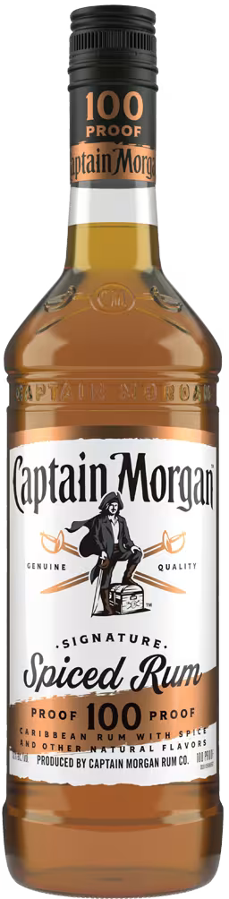 Captain Morgan 100 Proof Spiced Rum (750ml)