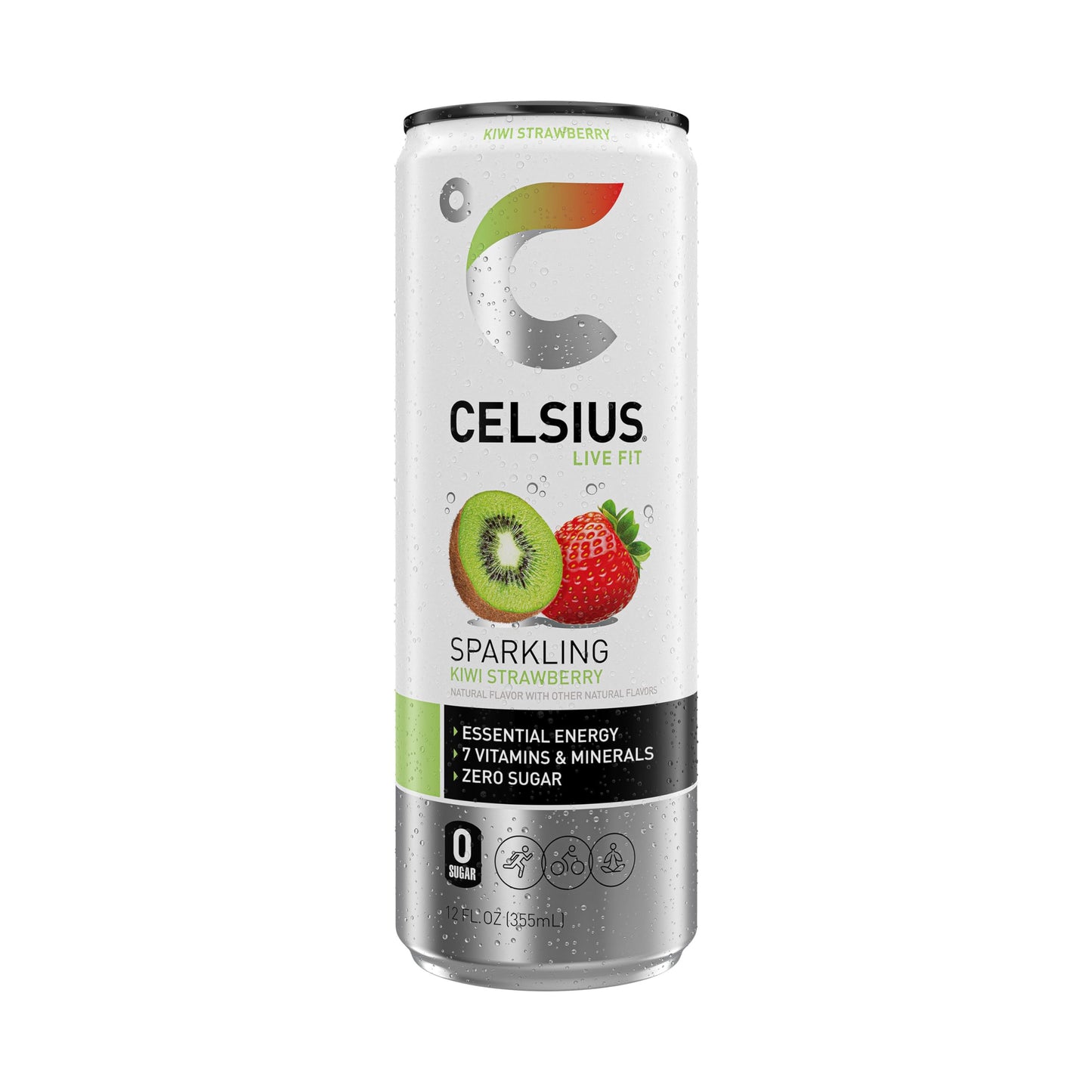 Celsius Kiwi Strawberry Sparkling (12oz Can)