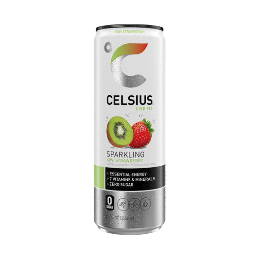 Celsius Kiwi Strawberry Sparkling (12oz Can)