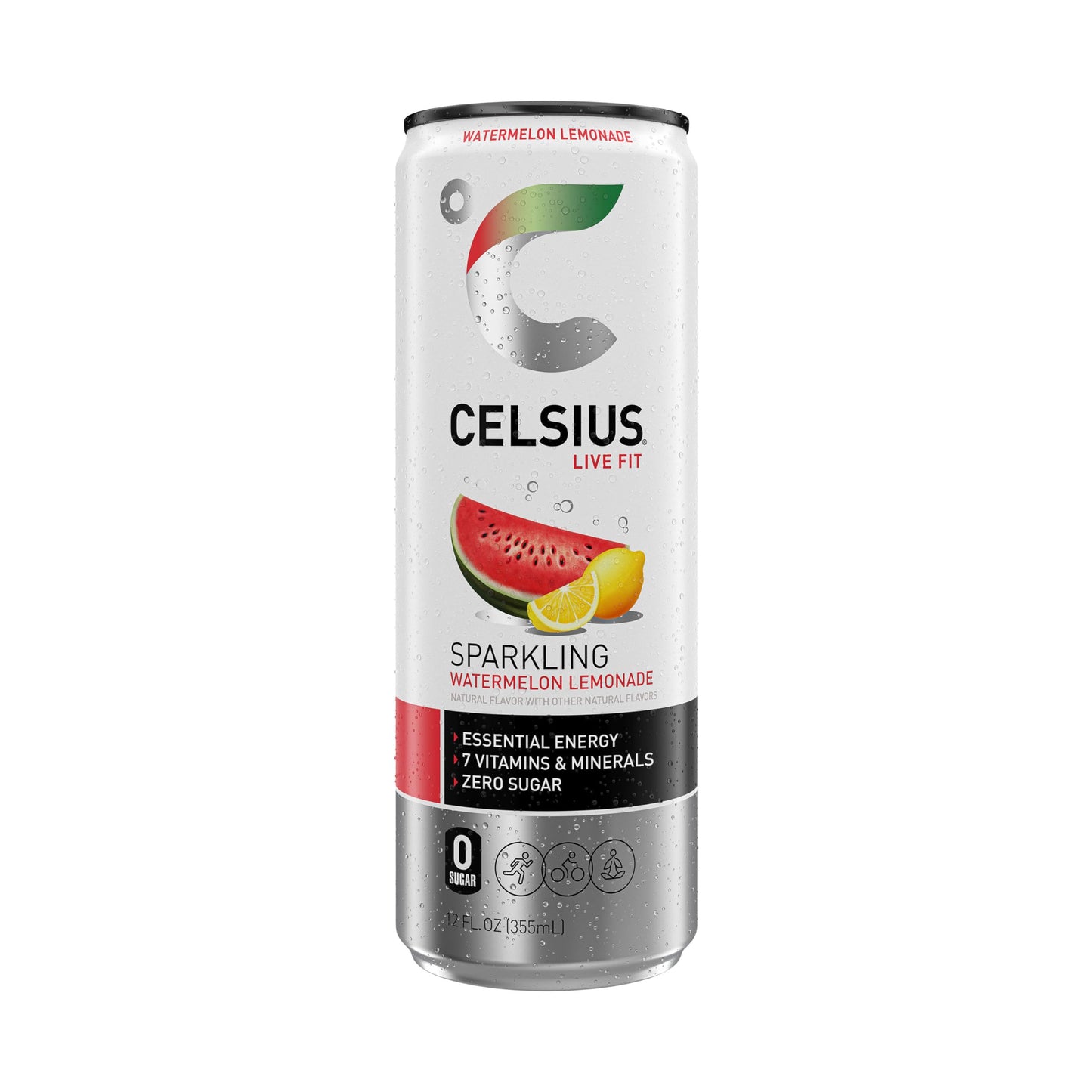 Celsius Watermelon Lemonade Sparkling (12oz Can)