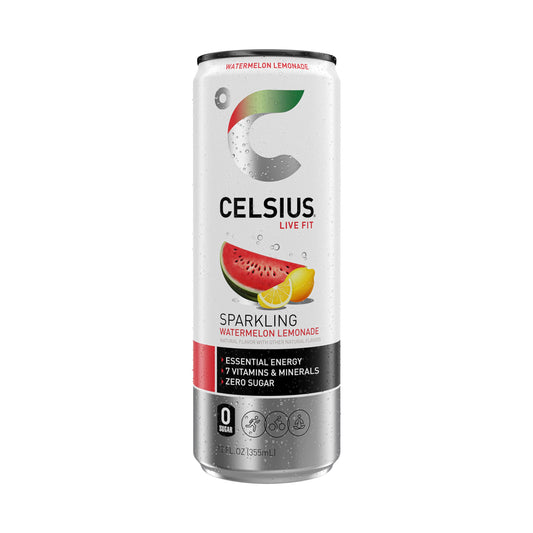 Celsius Watermelon Lemonade Sparkling (12oz Can)