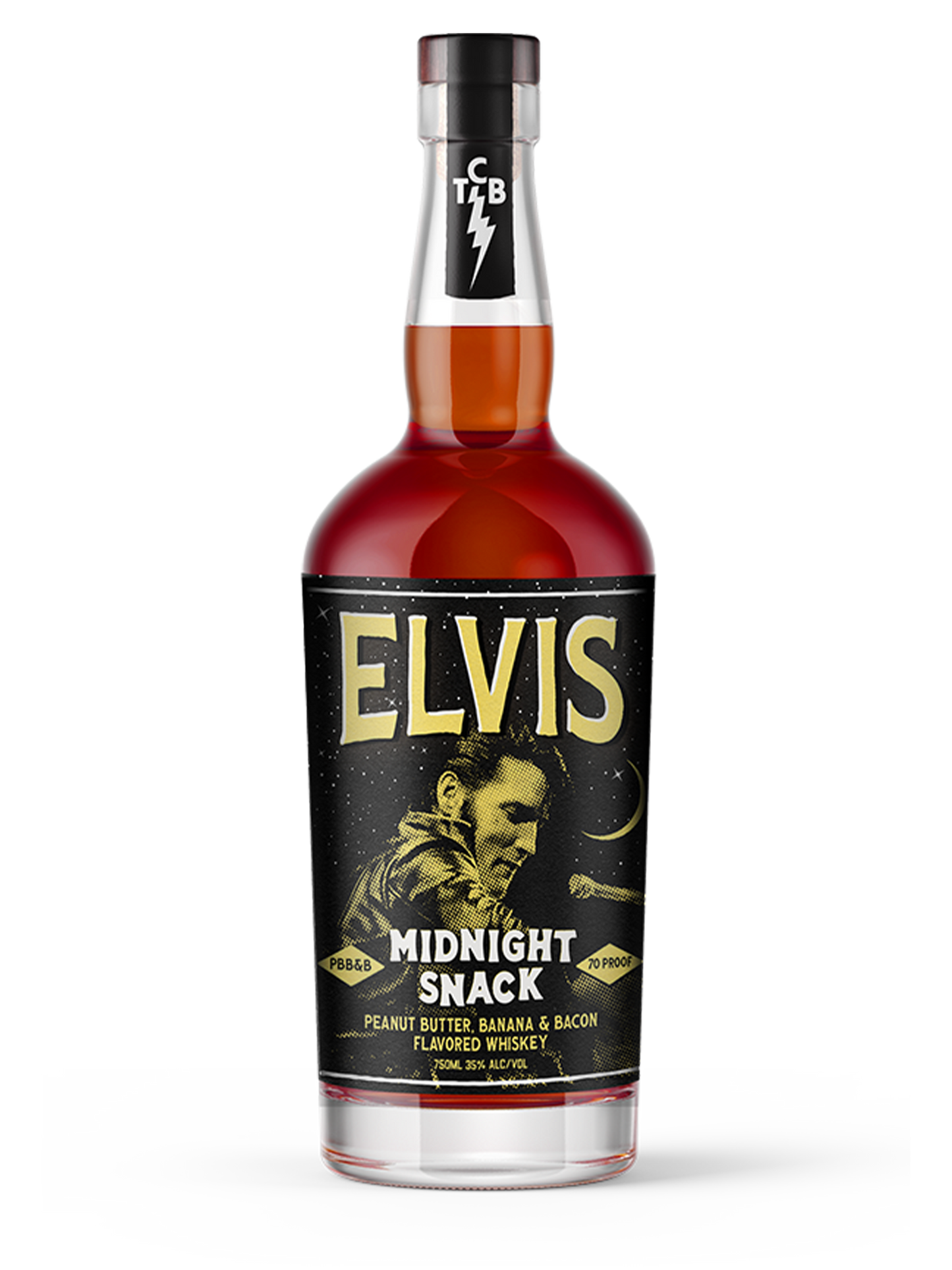 Elvis Midnight Snack Peanut Butter - Banana & Bacon Flavored Whiskey (750ml)