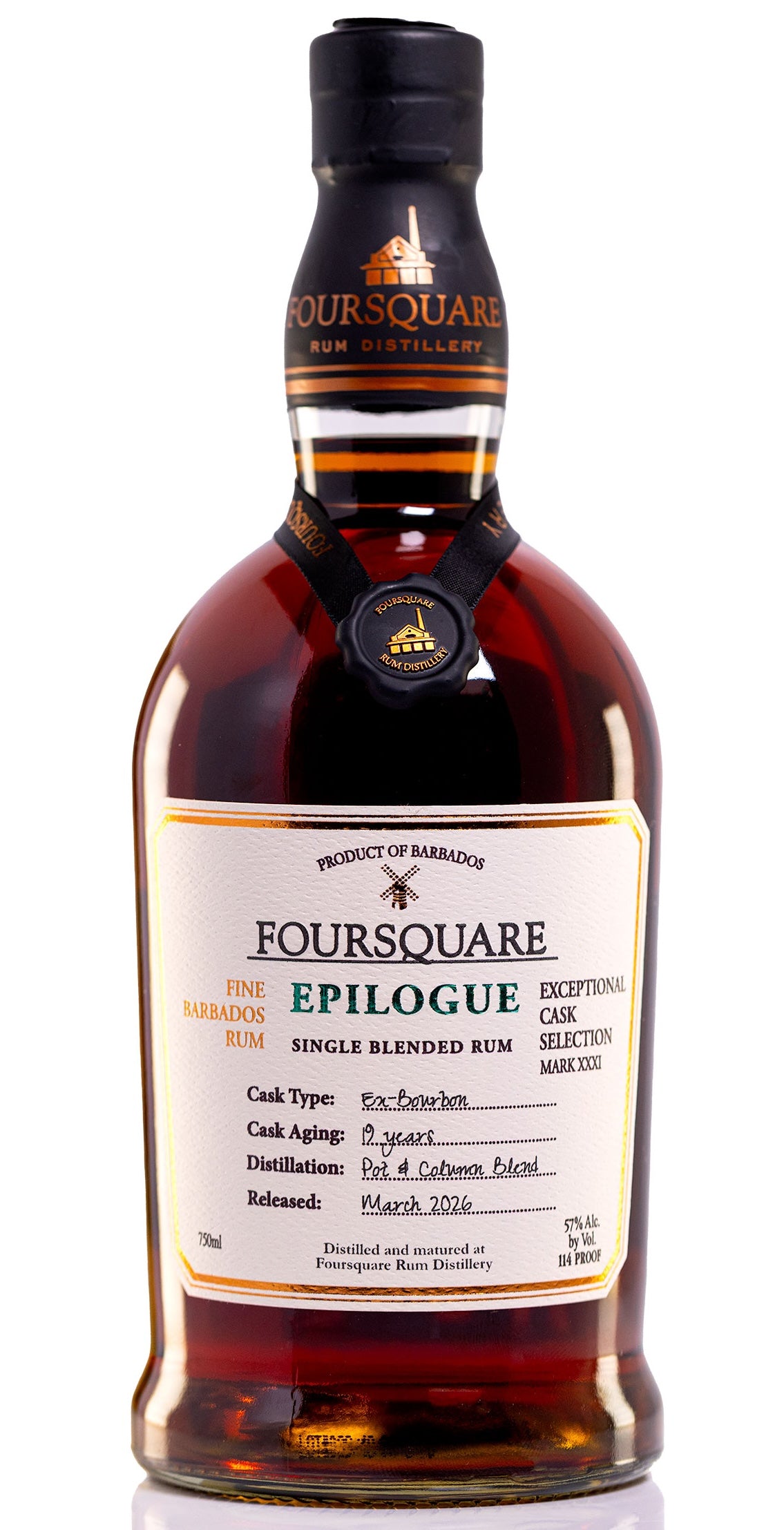 Foursquare Rum Distillery Exceptional Cask Selection Mark XXX 'Epilogue' 19-Year-Old Single Blended Rum (750ml)