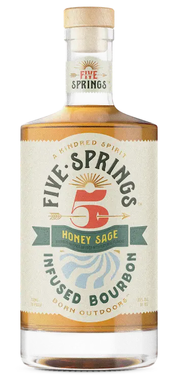 Five Springs Honey Sage Infused Bourbon Whiskey (750ml)