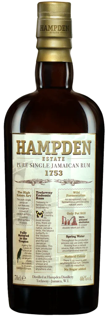 Hampden Estate 1753 Rum 46% (750ml)