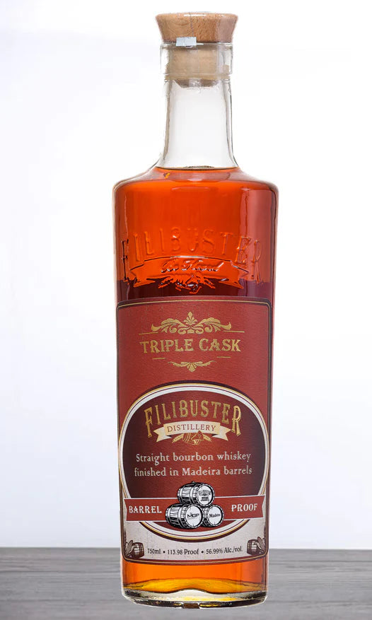 Filibuster Triple Cask Madeira Barrel Finish Bourbon Whiskey Single Barrel (750ml)