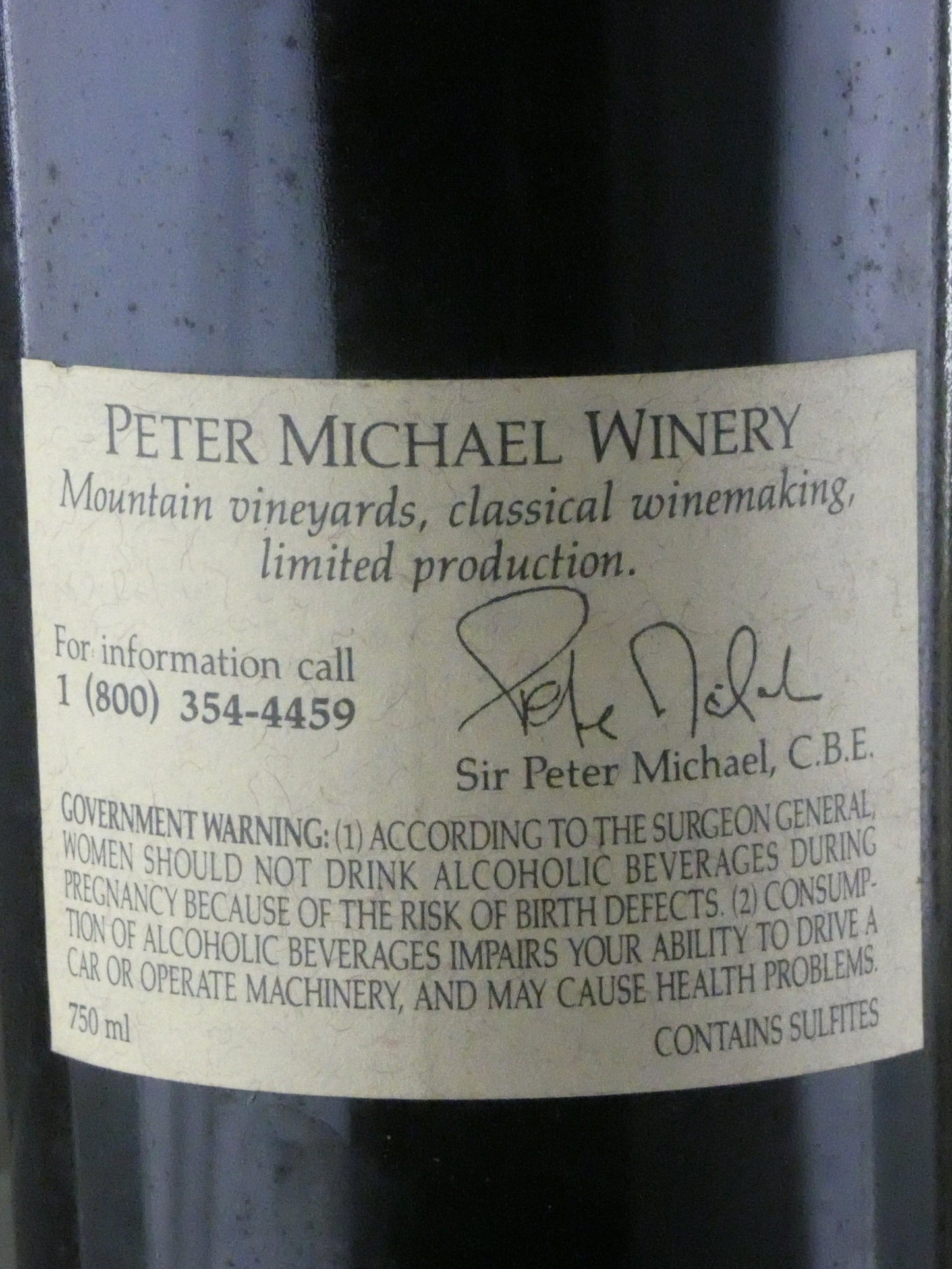 Peter Michael Les Pavots Proprietary Red Wine - 1994 (750ml)