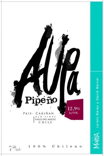 Vina Maitia Pais Carignan 'Aupa' Pipeno Valle del Maule - 2021 (750ml)