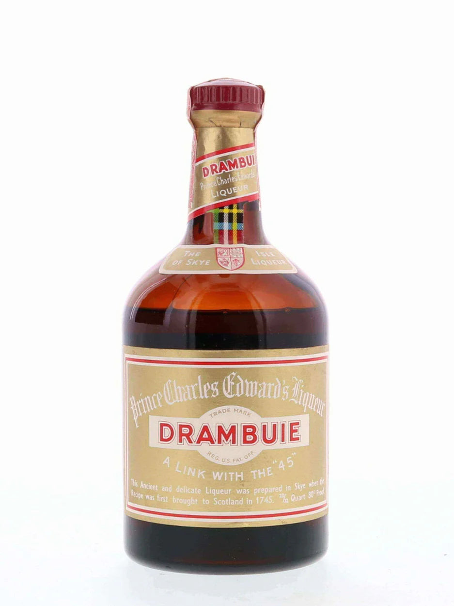 Drambuie Liqueur Vintage 1960s 'Prince Charles Edward's Liqueur 23/32 Quart with Gift Box (750ml)