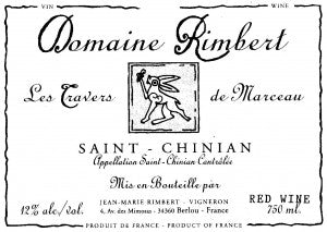 Dom Rimbert Les Travers de Marceau Saint-Chinian - 2020 (750ml)