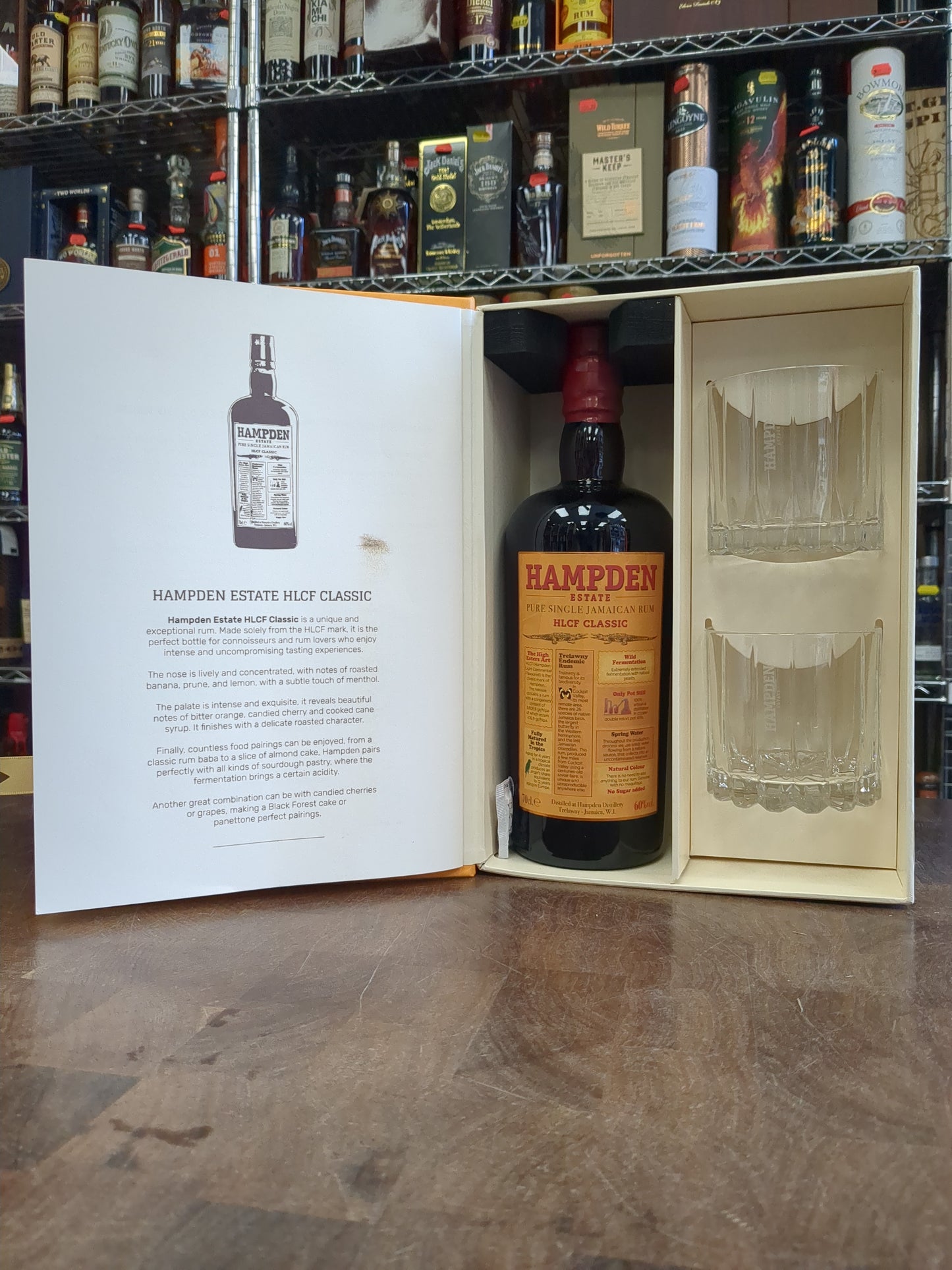 Hampden HLCF Classic in Box with 2 Whiskey Tumblers