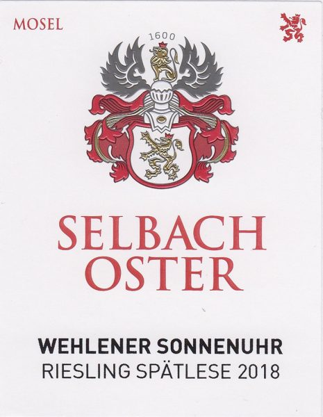 Selbach Oster Wehlener Sonnenuhr Riesling Spatlese* - 2021 (750ml)