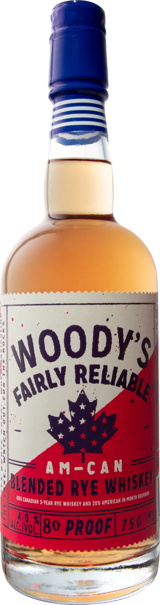 Woody's Fairly Reliable 'Am-Can' Blended Rye Whiskey (750ml)