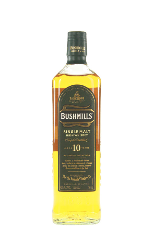 Bushmills 10 Year Old Single Malt Irish Whisky (750ml)