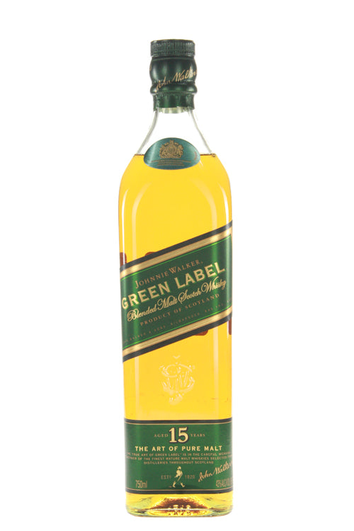 Johnnie Walker Green Label 15 Year Old Blended Malt Scotch Whisky (750ml)