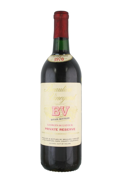 Beaulieu Vineyards Georges de Latour Private Reserve Cabernet Sauvignon - 1970 (750ml)