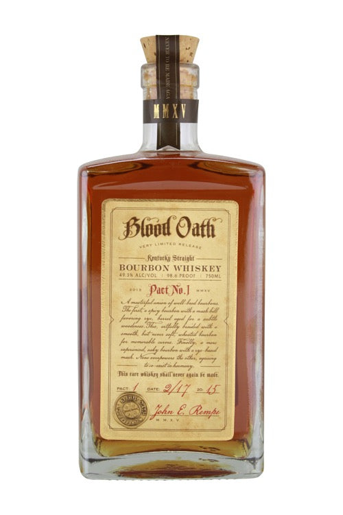 Blood Oath Bourbon Pact No. 1 (No Box)(750ml)