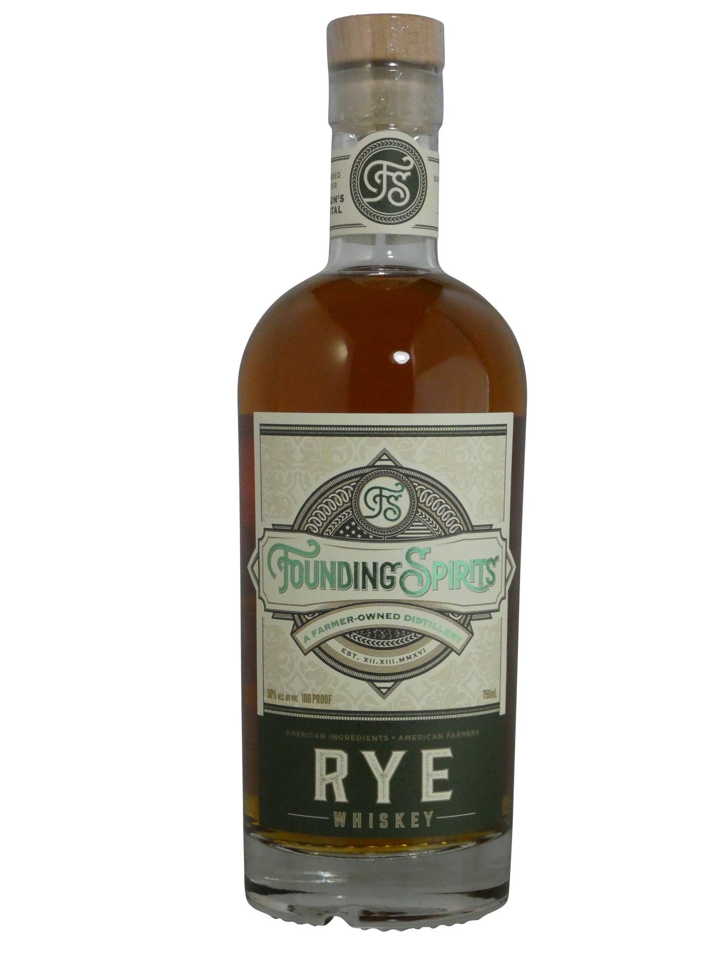 Founding Farmers Rye Whiskey - New (1l)