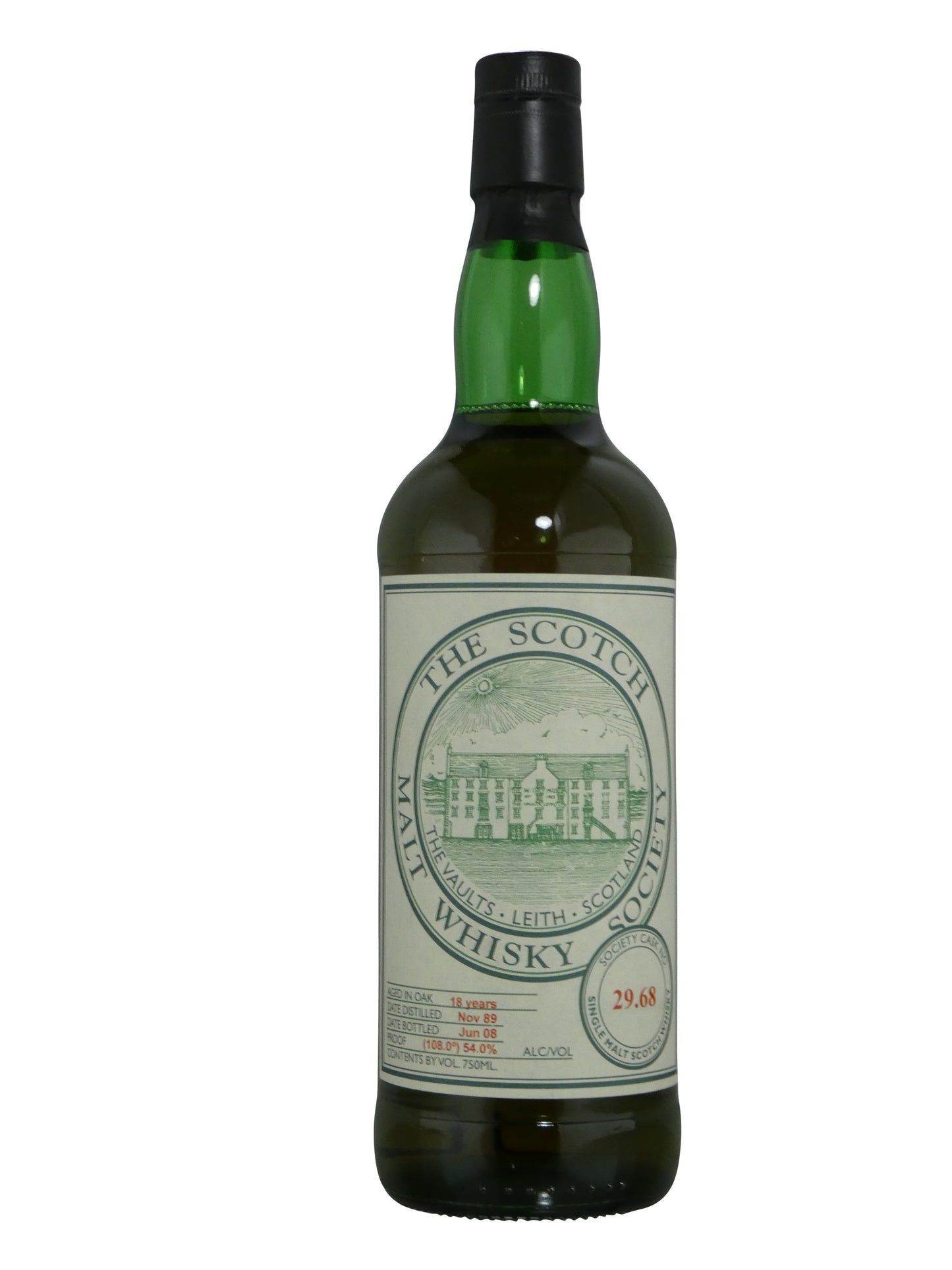 Scotch Malt Whisky Society, 29.68 (Laphroaig), Aged 18 years, 54% abv. (750ml)