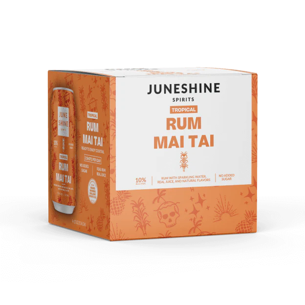 Juneshine Tropical Rum Mai Tai (12oz Btl 4 Pk)