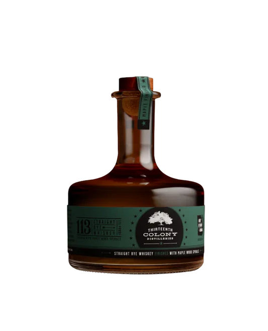 Thirteenth Colony Straight Rye Whiskey Finished with Maple Wood Spirals (750ml)