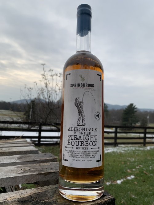 Springbrook Hollow Farm Distillery Barrel Strength Adirondack Blended Straight Bourbon Whiskey 116 Proof - (750ml)