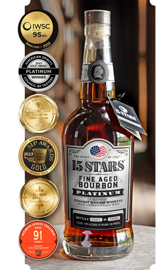 15 Stars Platinum Fine Aged Bourbon (750ml)