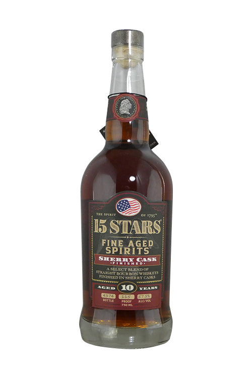 15 Stars Sherry Cask Finished Aged 10 Years Blended Straight Bourbon (750ml)