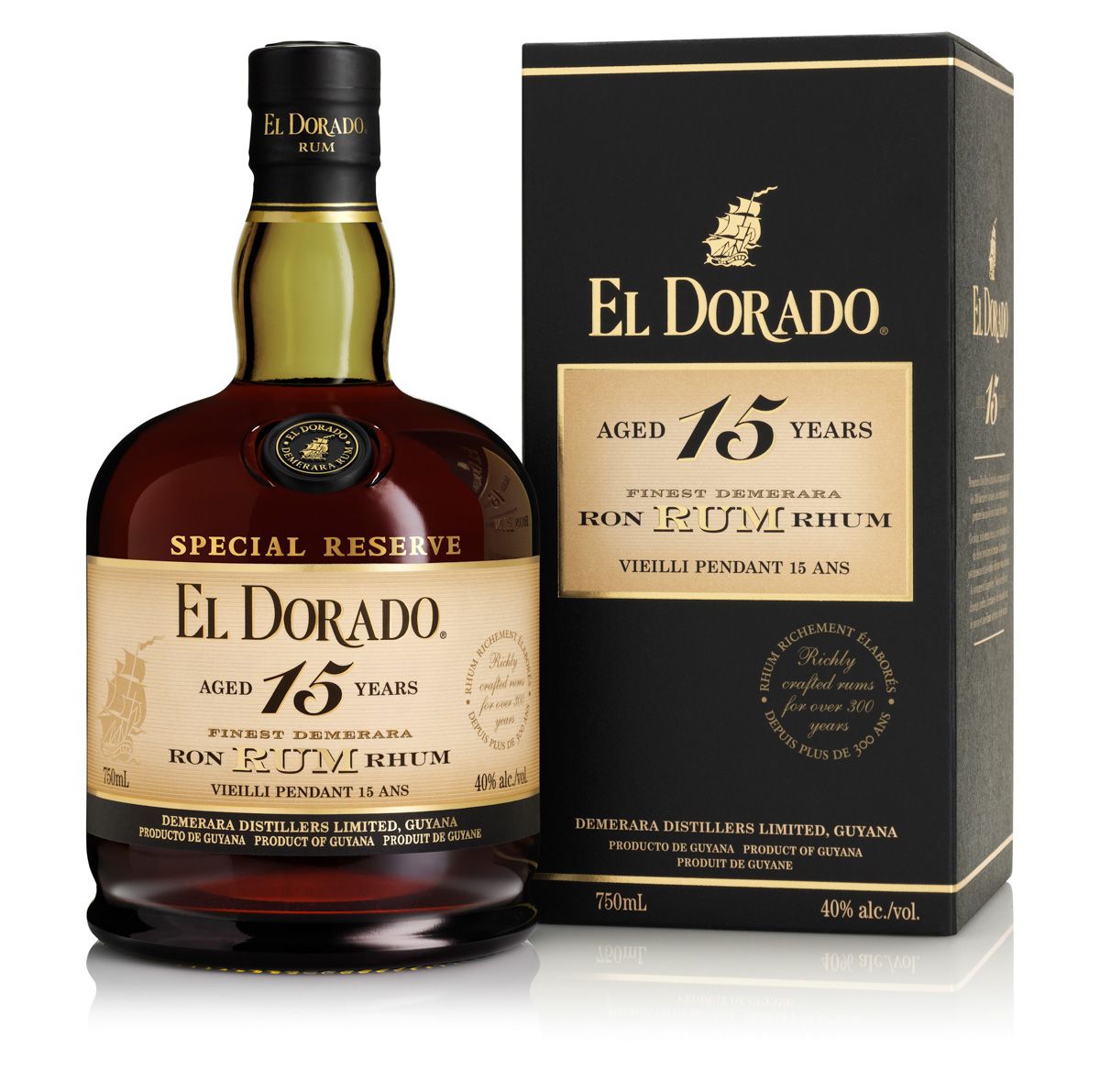 El Dorado 15 Year Old Rum (750ml)