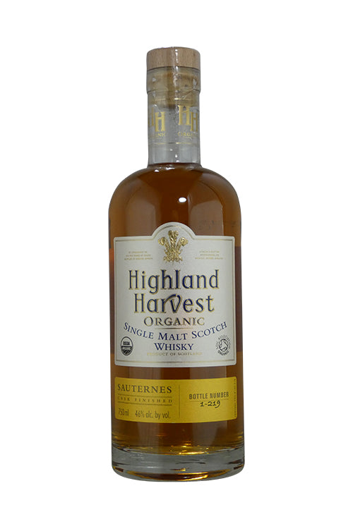 Highland Harvest Organic Sauternes Cask Finished Single Malt Scotch Whisky (750ml)