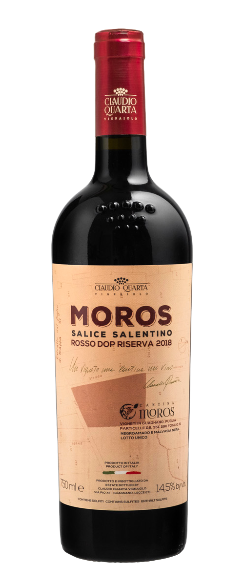 Claudio Quarta Moros Salice Salentino Riserva - 2018 (750ml)