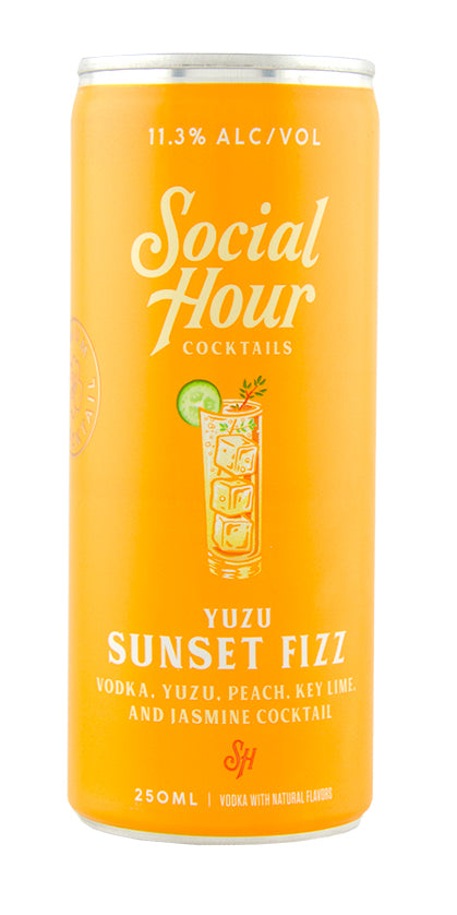 Social Hour Yuzu Sunset Fizz(12oz Can 4pk)