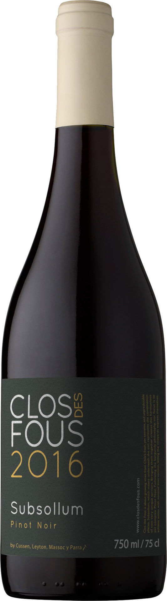 Clos de Fou Pinot Noir Subsollum- 2018 (750ml)
