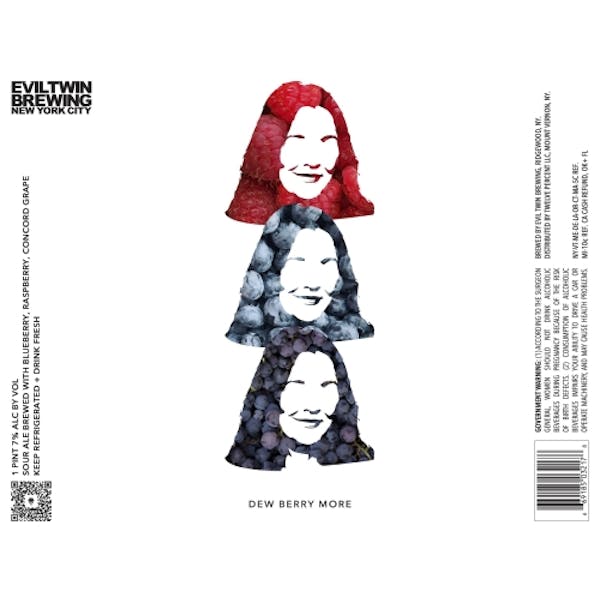 Evil Twin Dew Berrymore Sour(16oz Can 4pk)