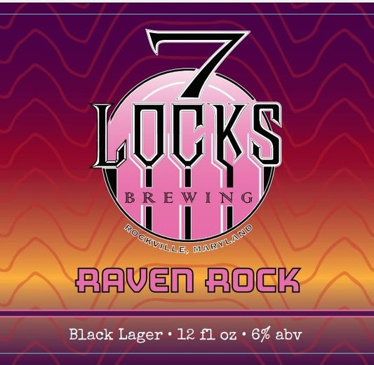 7 Locks Raven Rock Black Lager (12oz Can 6 Pk)