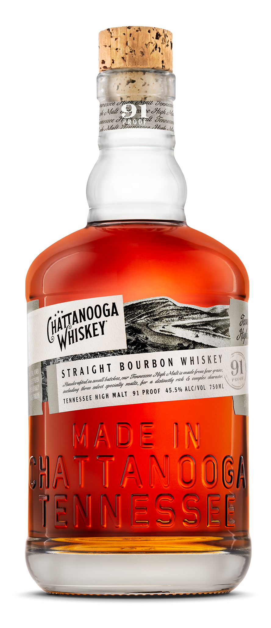 Chattanooga Straight 91 Bourbon Whiskey (750ml)