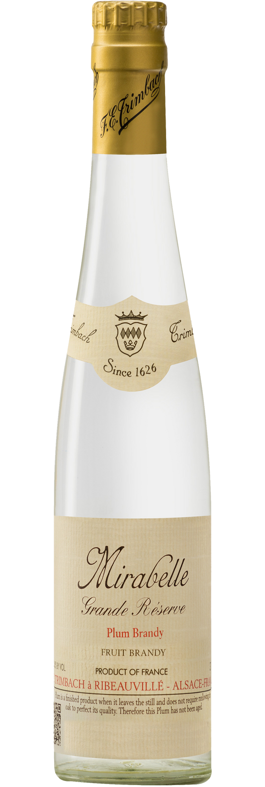 Trimbach Mirabelle Eau de Vie Plum Brandy Grande Reserve (4/5 Quart)