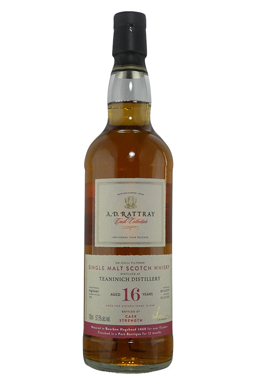 A.D. Rattray Cask Collection Teaninich 16 year cask #460 (700ml)