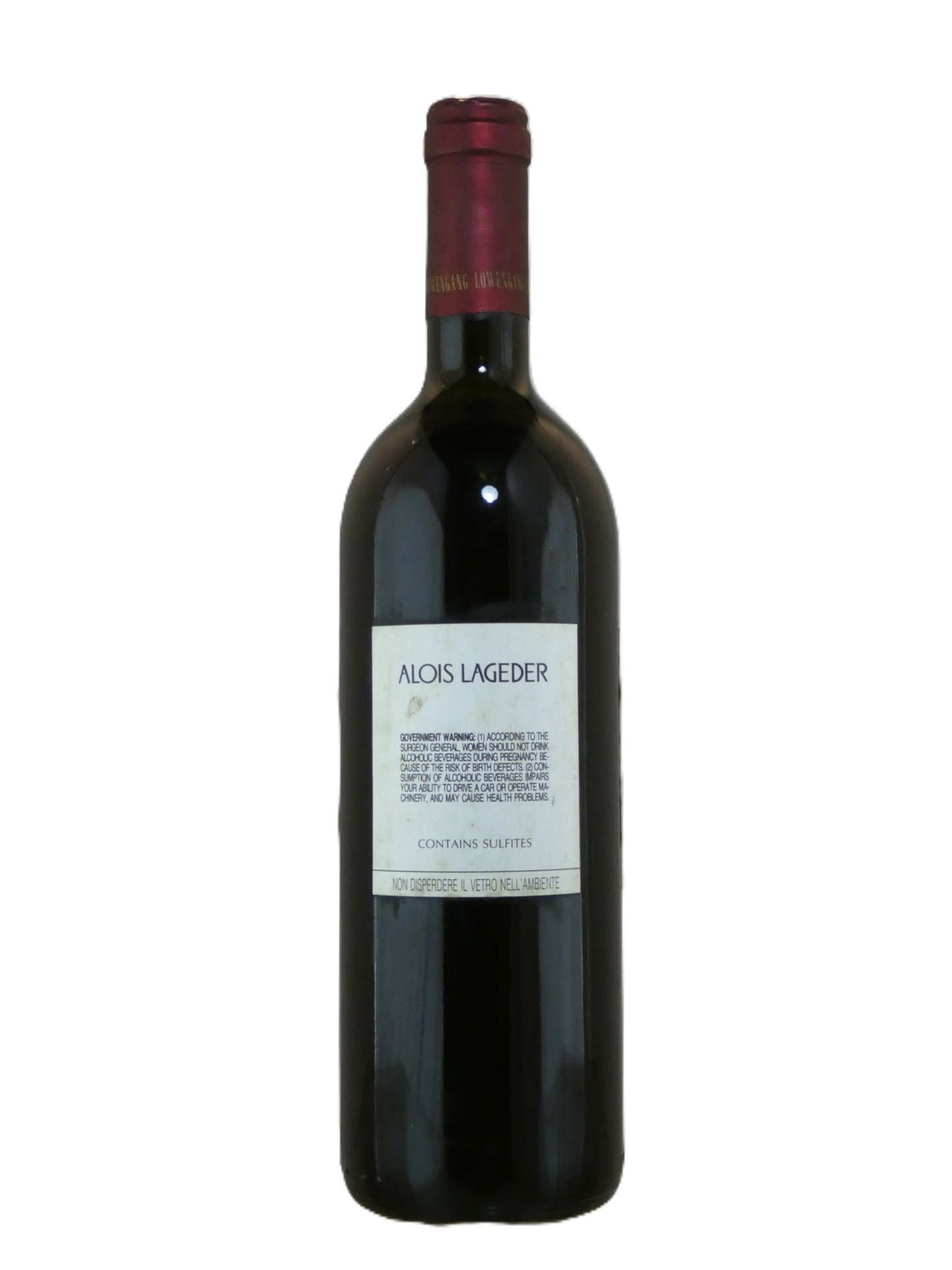Alois Lageder Lowengang Suditroler Cabernet Sauvignon Alto Adige - 1988 (750ml)