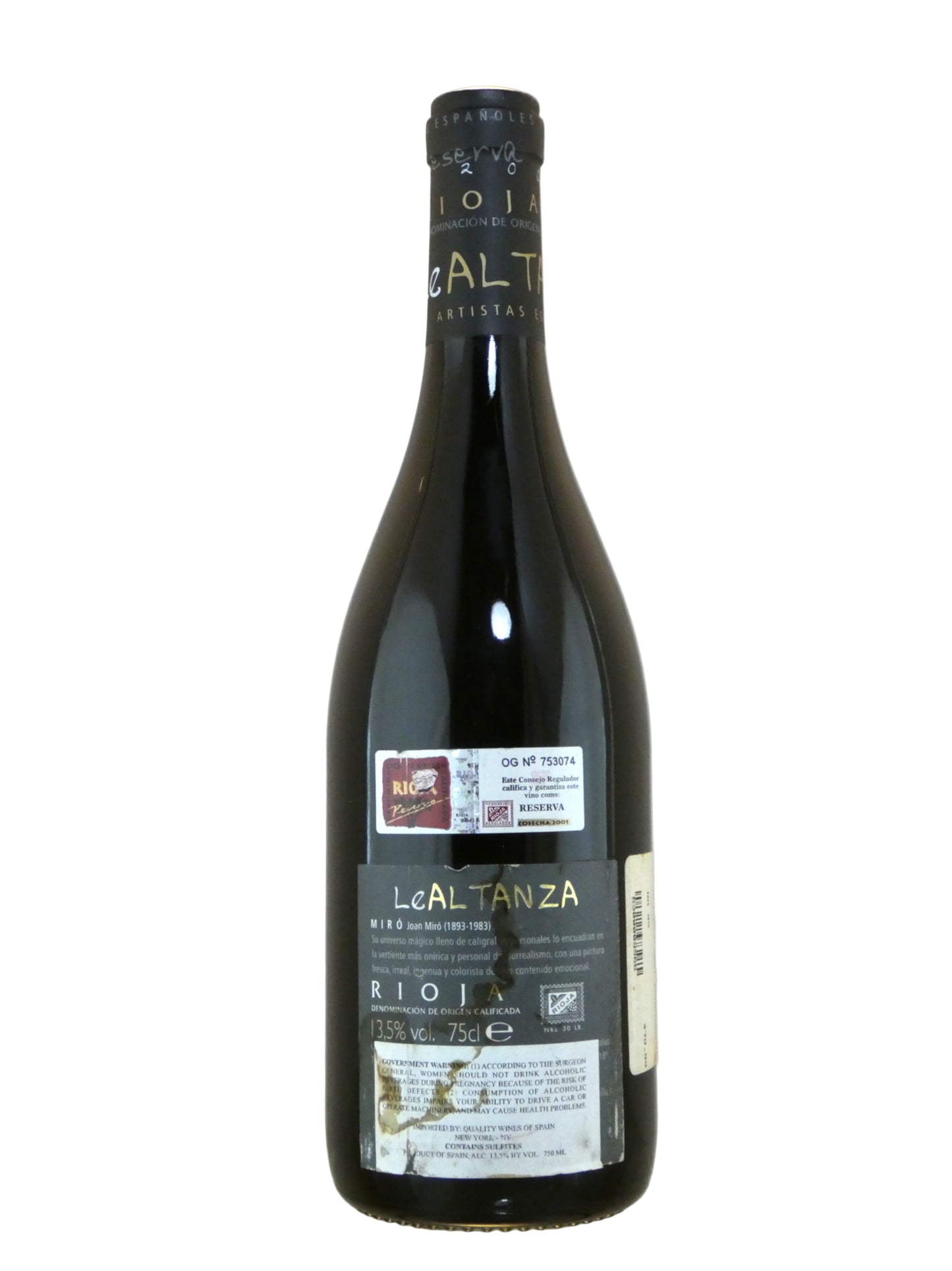 Altanza Lealtanza Coleccion de Artistas 'Miro' Reserva - 2005 (750ml)