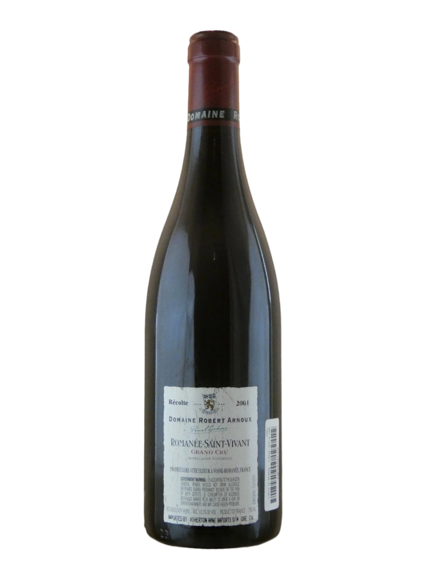 Arnoux-Lachaux Romanee-Saint-Vivant Grand Cru- 2001 (750ml)