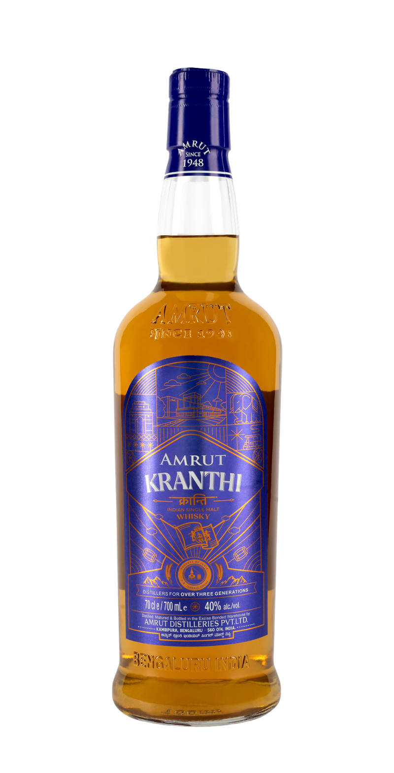 Amrut Kranthi Single Malt Whiskey (750ml)