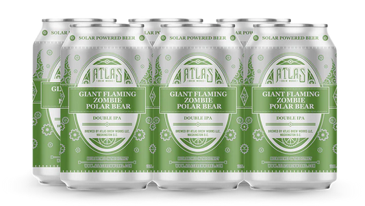 Atlas Giant Flaming Zombie Polar Bear DIPA (12oz Can 6 Pk)