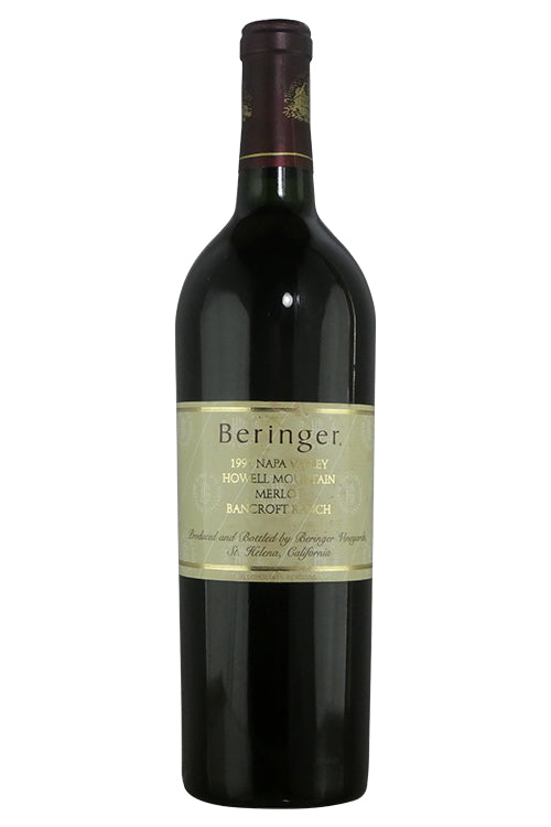 Beringer Bancroft Ranch Howell Mountain Merlot - 1991 (750ml)