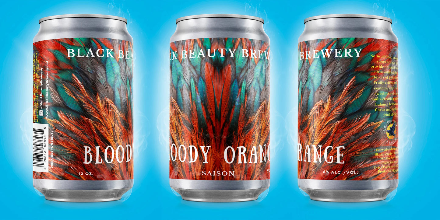 Black Beauty Blood Orange Saison (12oz Can 6 Pk)